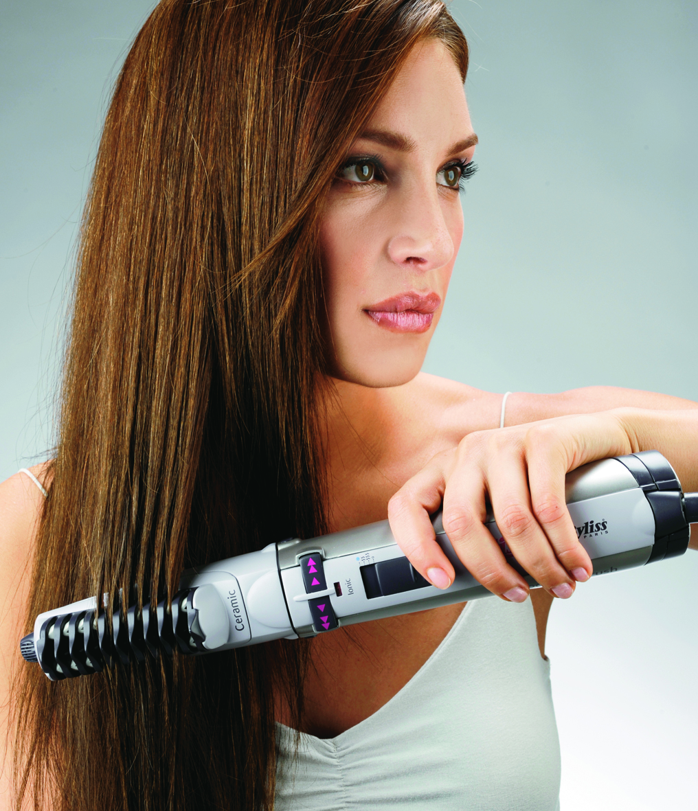 Укладка насадкой для выпрямления фен-щетки 2735Е